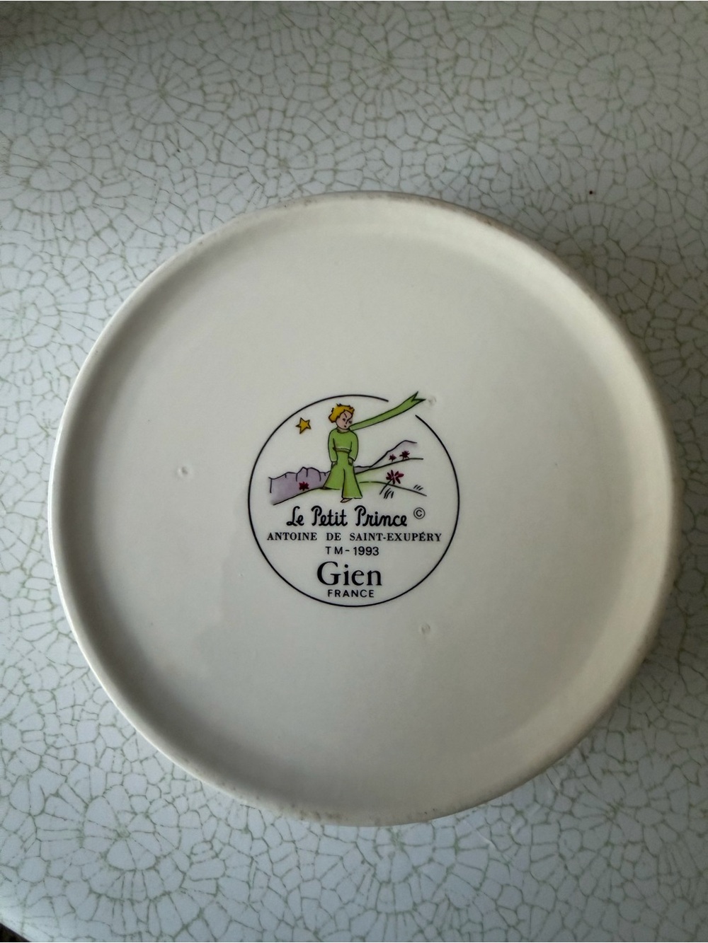 Le Petit Prince Poringer Bowl Gien France RARE the little prince - Picture 7 of 7
